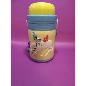 Rare Vintage 1999 Madeline 3D Print Thermos Cup‎ With Straw Unused